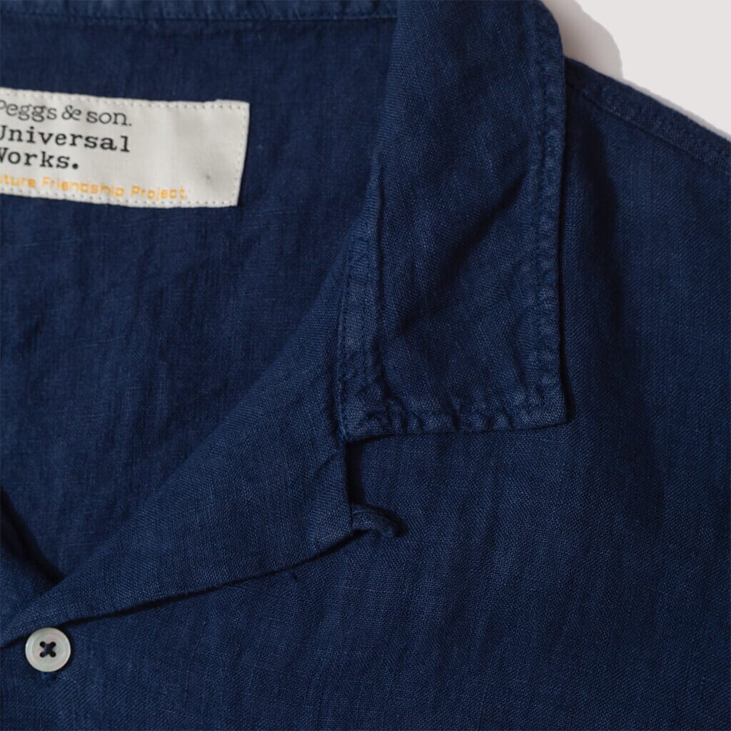 Road Shirt - Navy Fine Linen