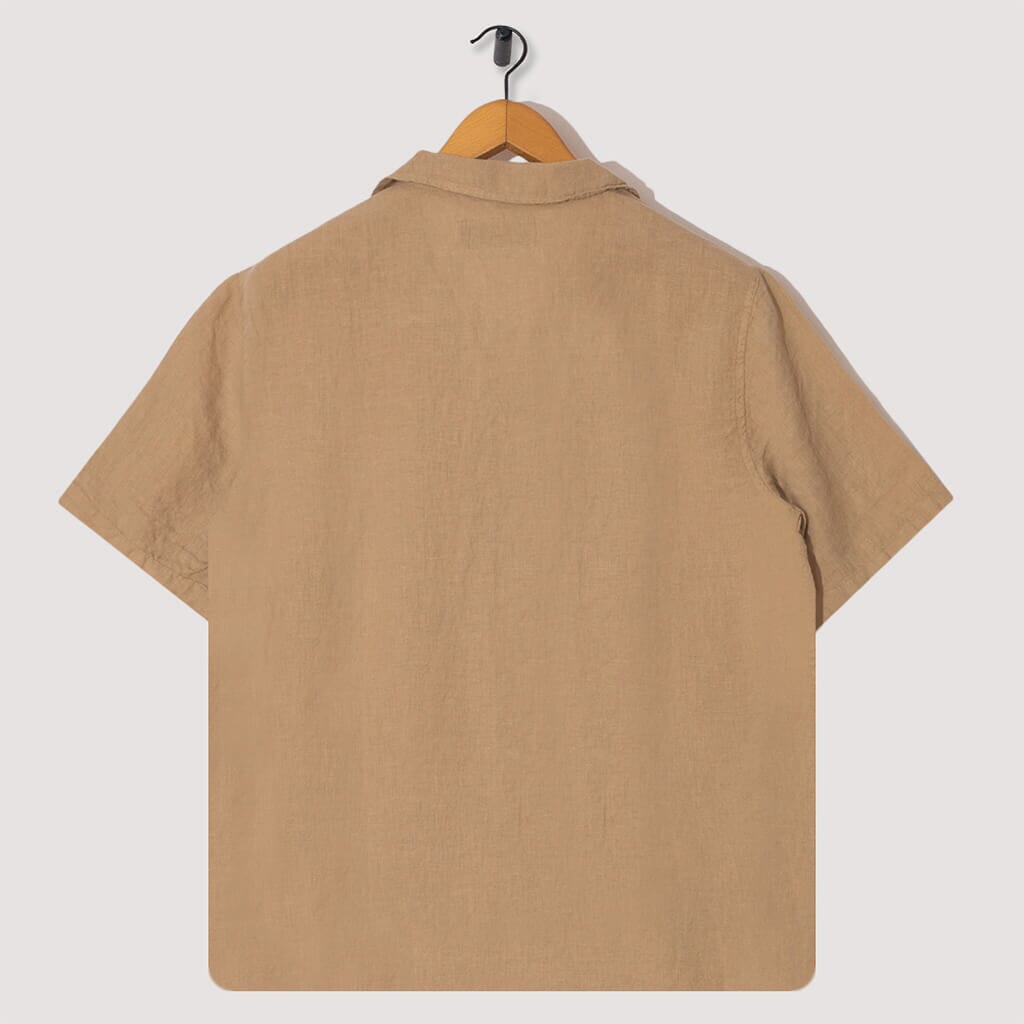 Road Shirt - Sand Fine Linen