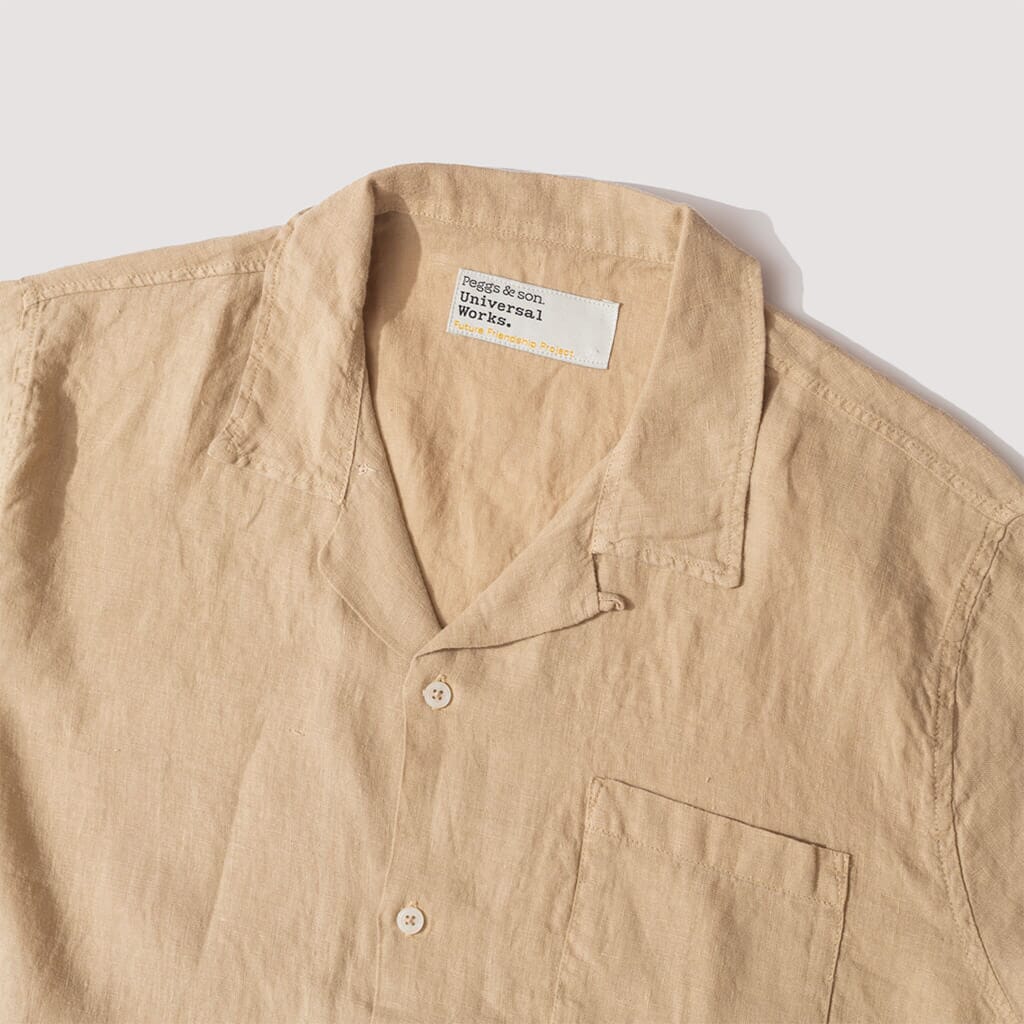 Road Shirt - Sand Fine Linen