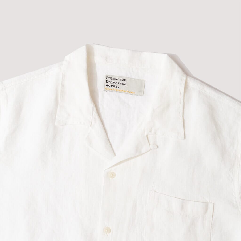 Road Shirt - Off White Fine Linen