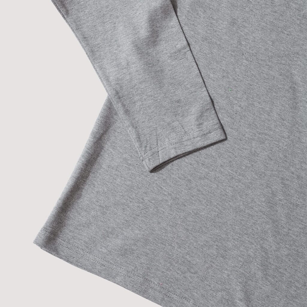 Heritage L/S Tee With Pocket - Misty Grey