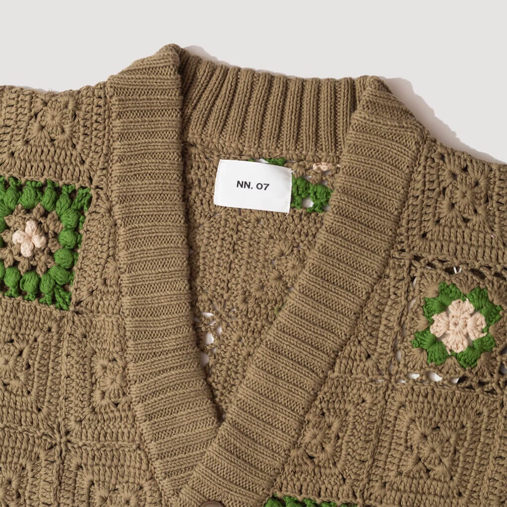 Nate Cardigan - Khaki Beige