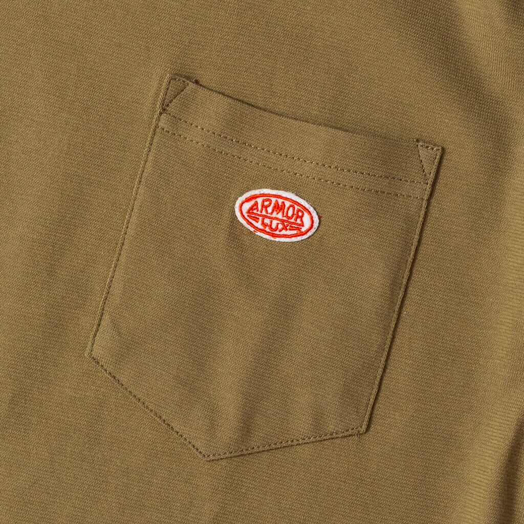 Heritage Pocket Tee - Oliva