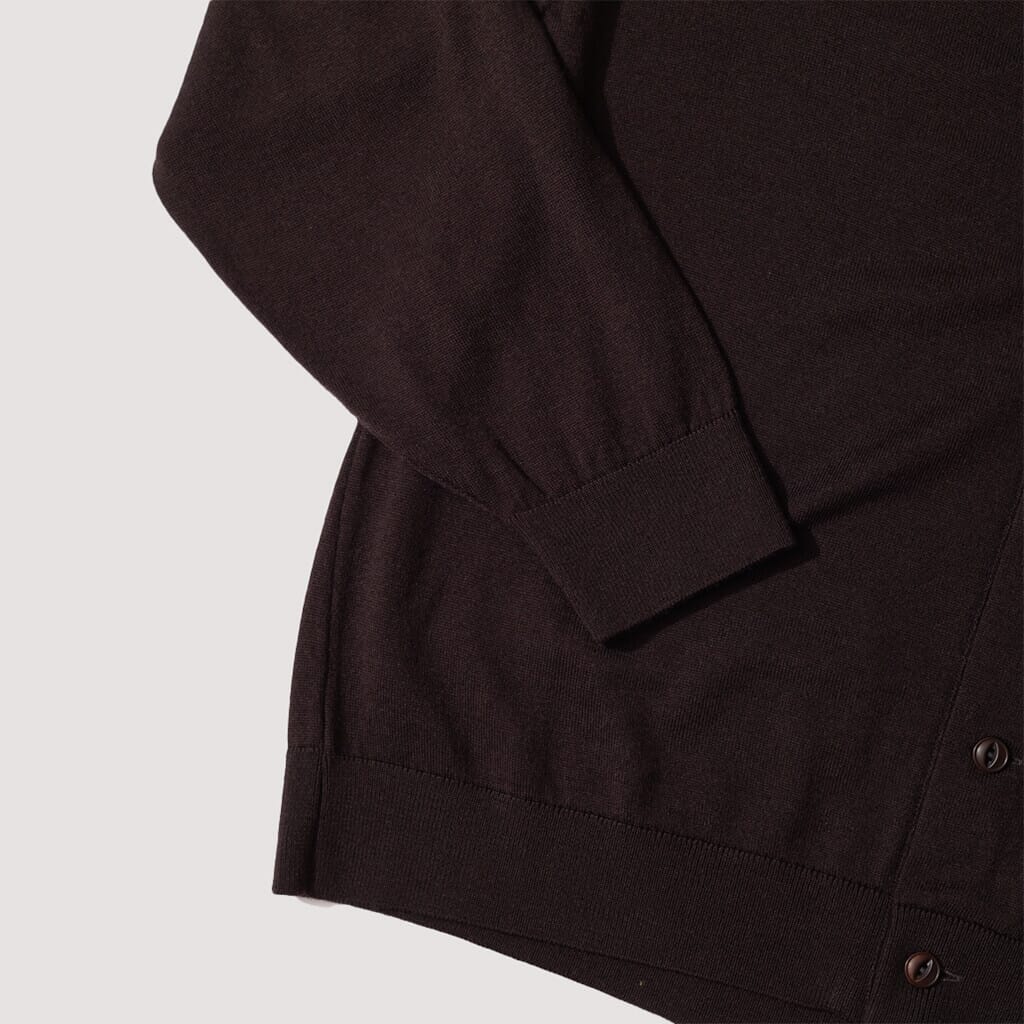 Ratpack Cardigan - Brown Merino