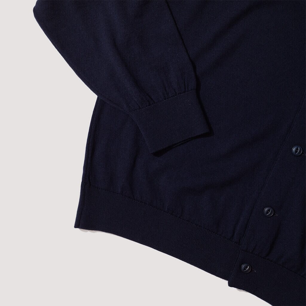 Ratpack Cardigan - Navy Merino