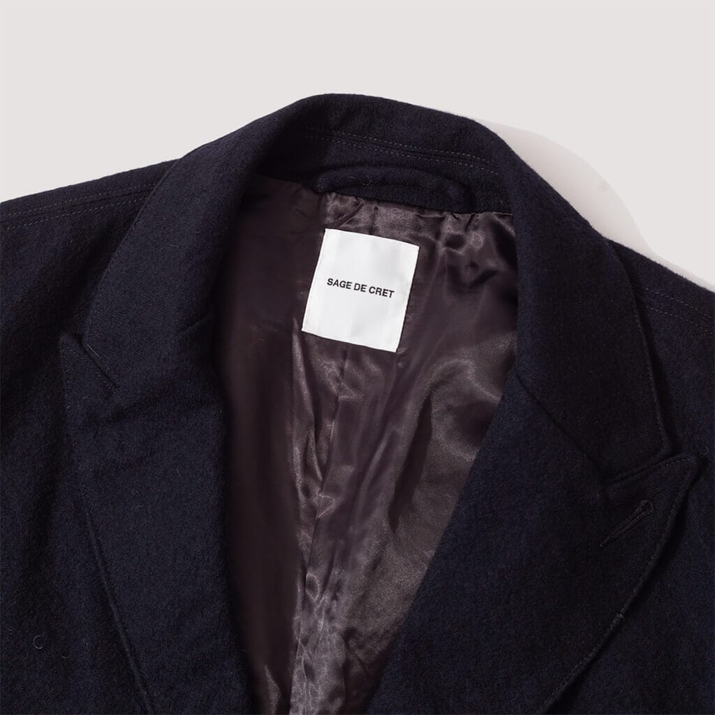 Peaked Lapel Jacket - Navy