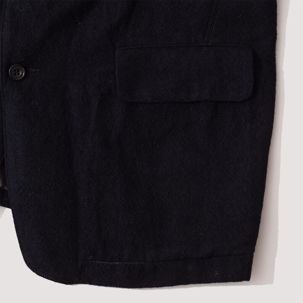 Peaked Lapel Jacket - Navy