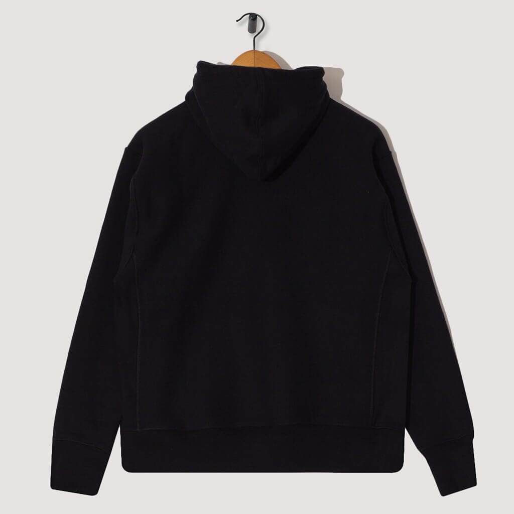 12OZ Service Embroidered Hoodie - Black
