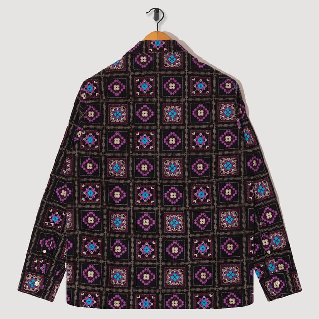 Julio 5535 L/S Shirt - Black/Purple