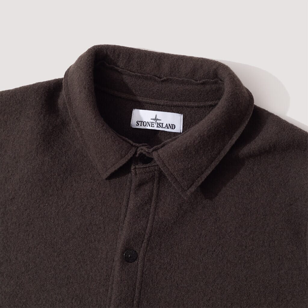 Wool Overshirt - Olive (V0058)