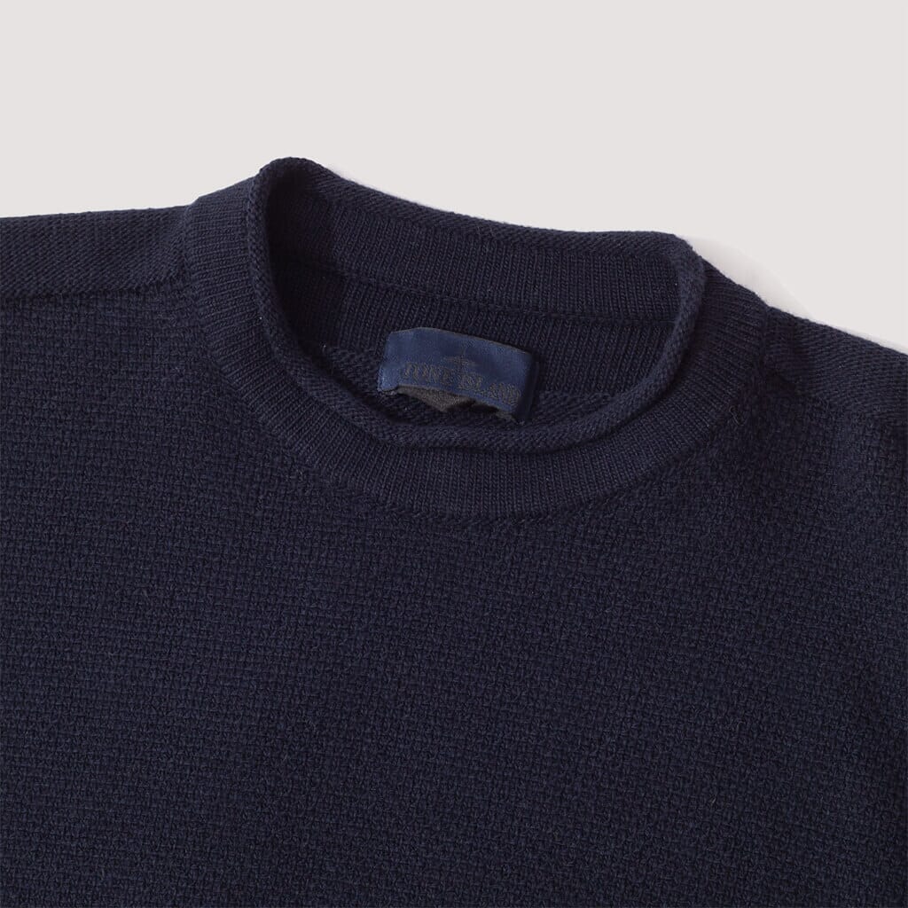 Roll Edge Knit - Navy (V0020)