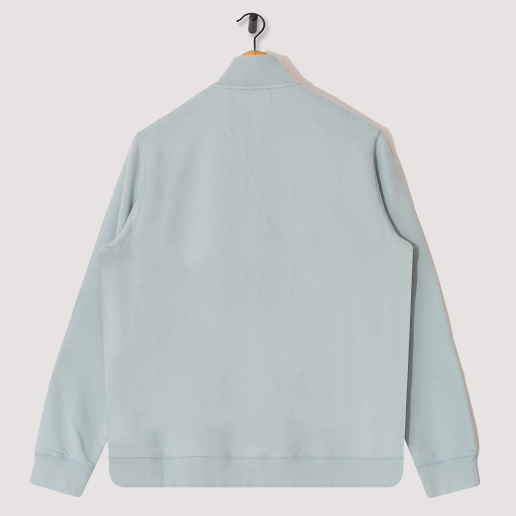 Loopback Half Zip Sweatshirt - Blue Sage