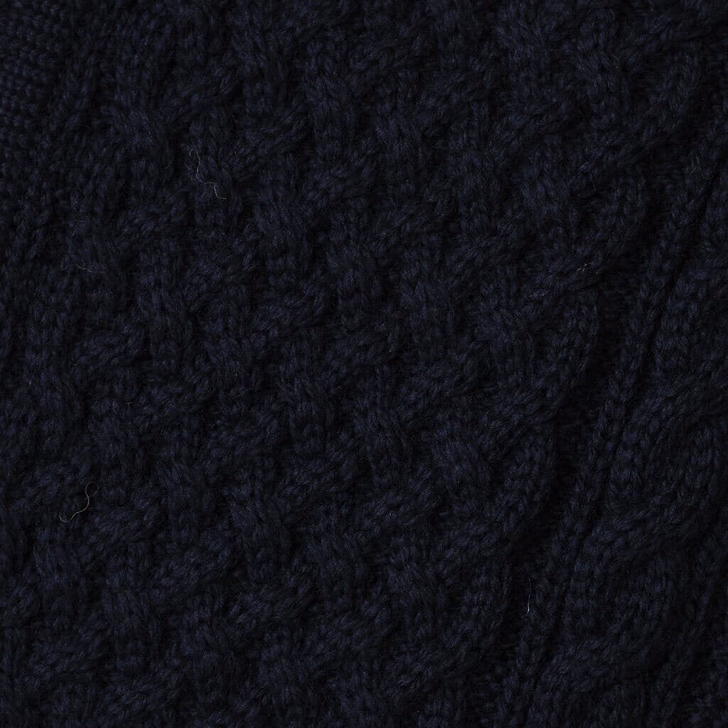 Cable Knit Jacket - Navy
