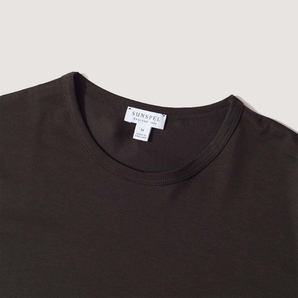 S/S Crew Neck T-Shirt - Coffee