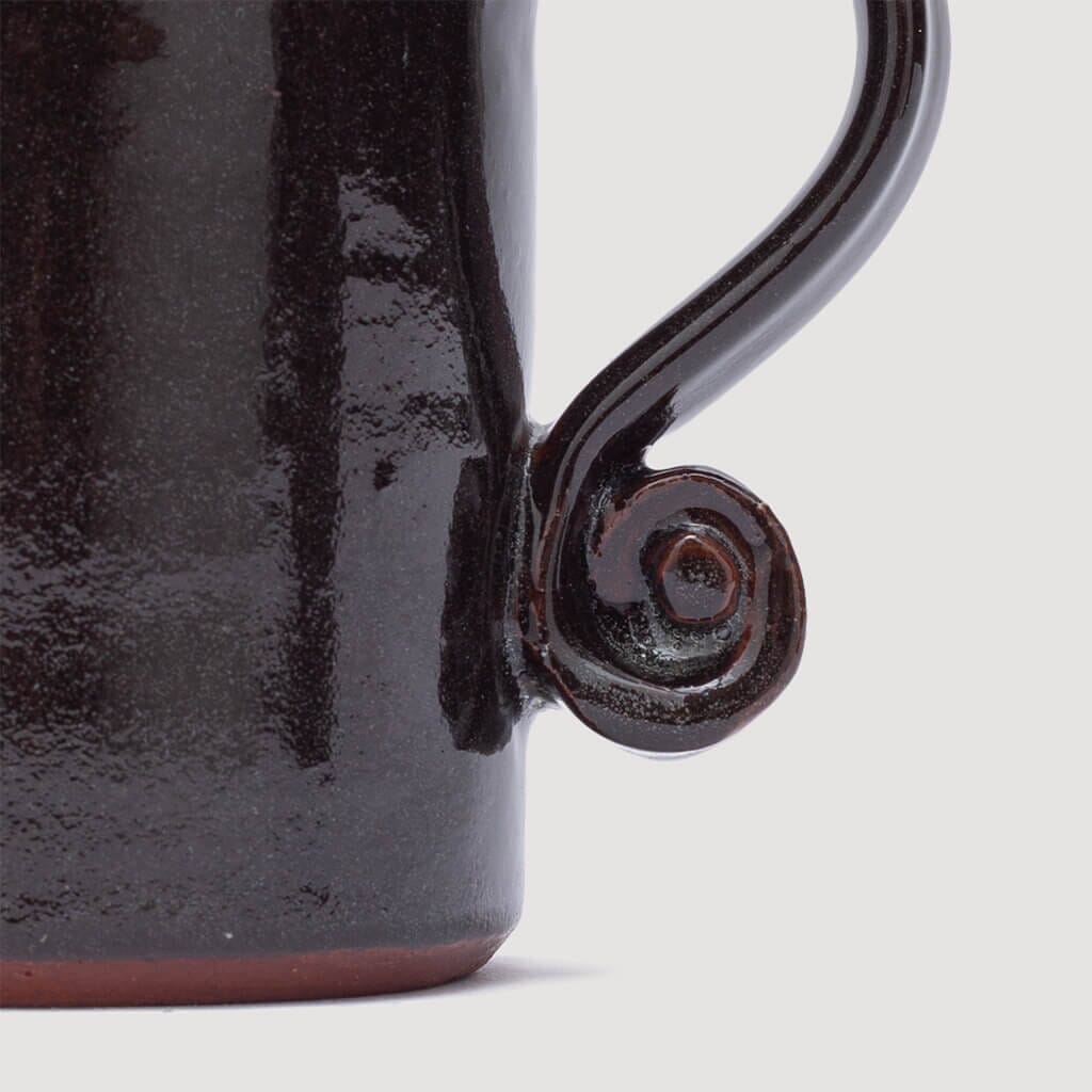 Fiddlehead Mug - Chocolate Brown Glazed