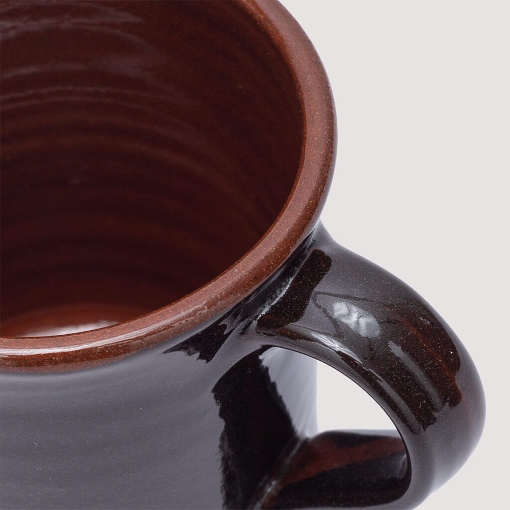 Fiddlehead Mug - Chocolate Brown Glazed