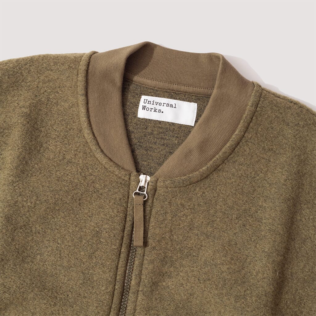Wool Fleece Zip Waistcoat - Lovat