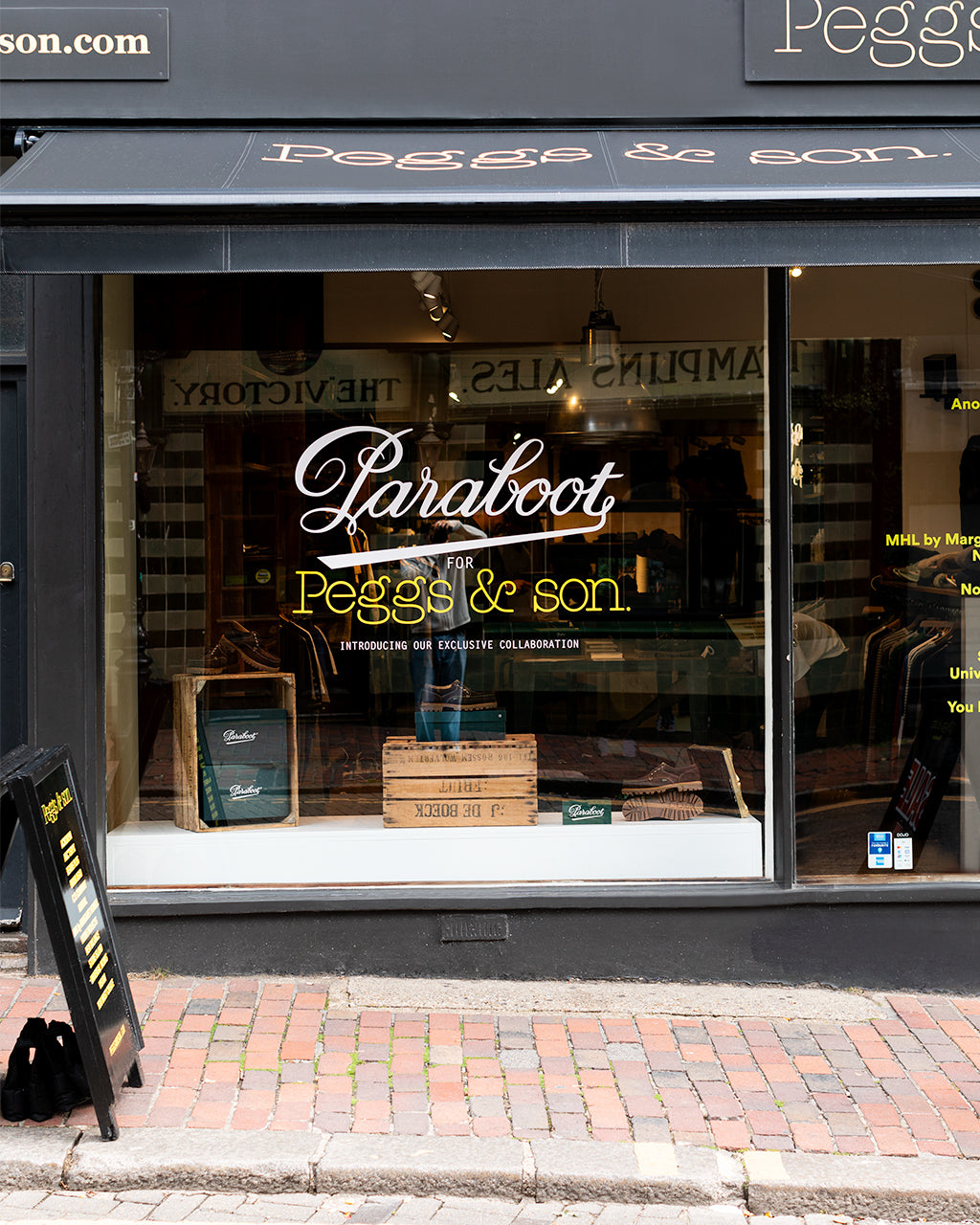 Paraboot for Peggs & son Launch Party