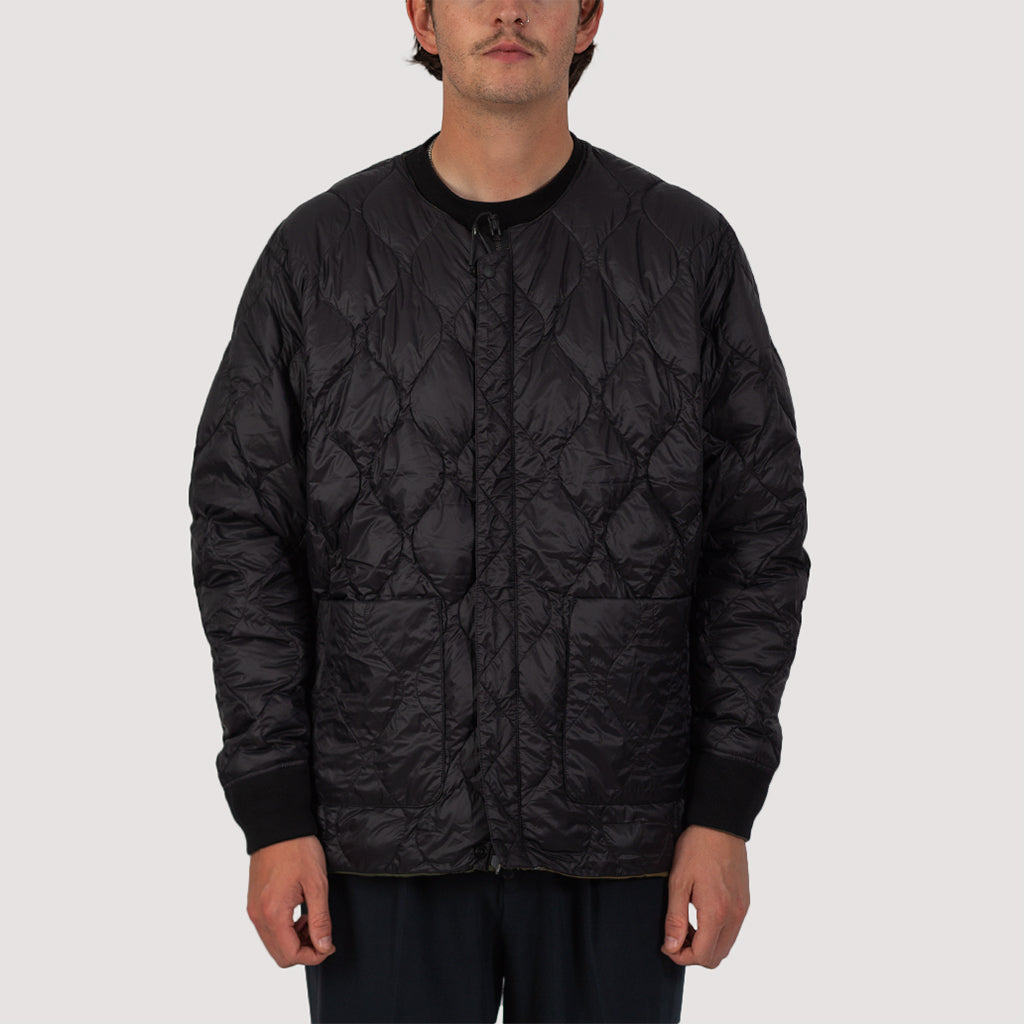 Reversible MA-1 Type Inner Down Jacket - Crazy/Black