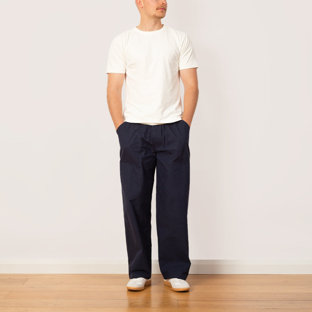 Haleiwa SS T-Shirt - Pigment Dye Blanc De Blanc