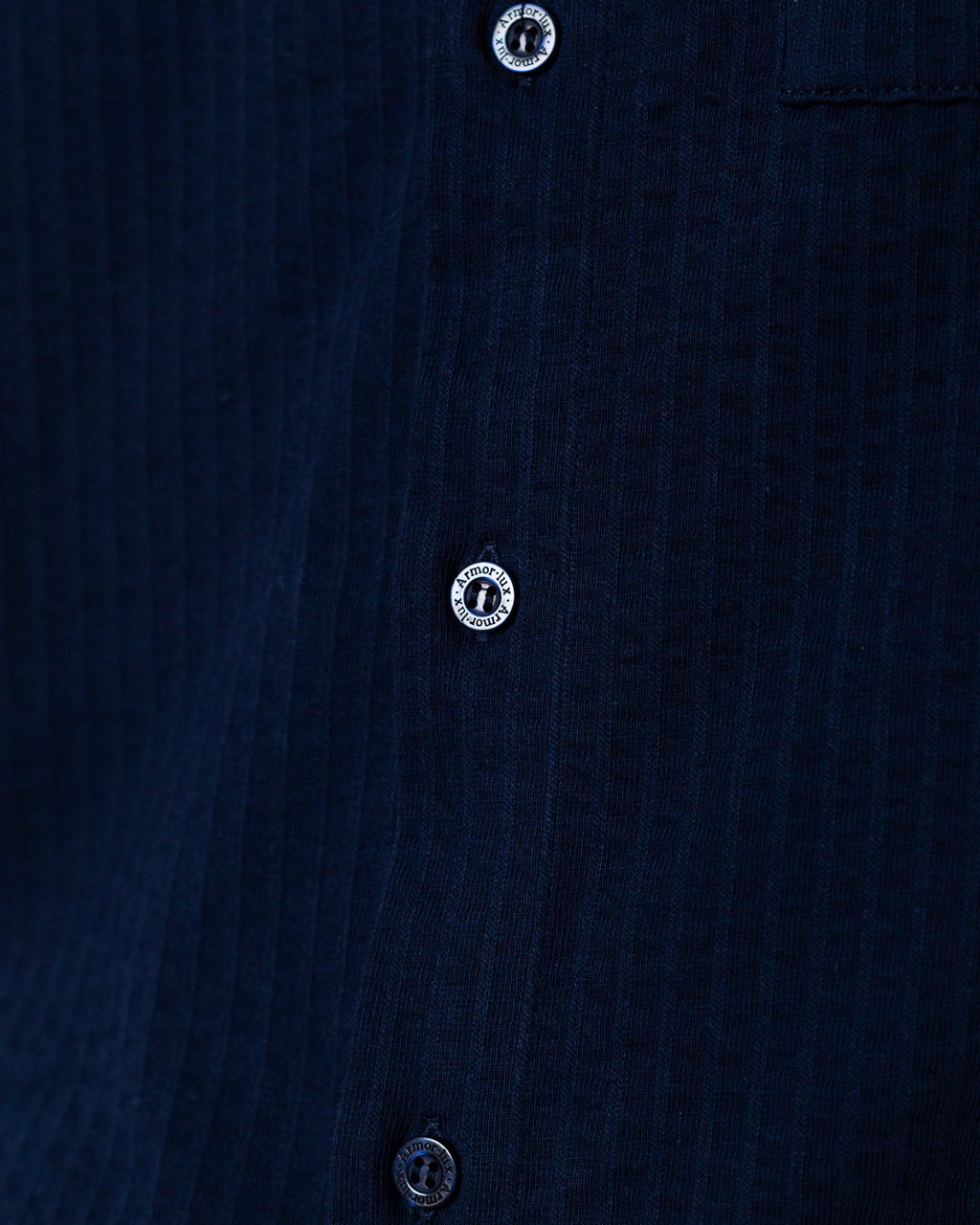 Seersucker Shirt - Marine Deep