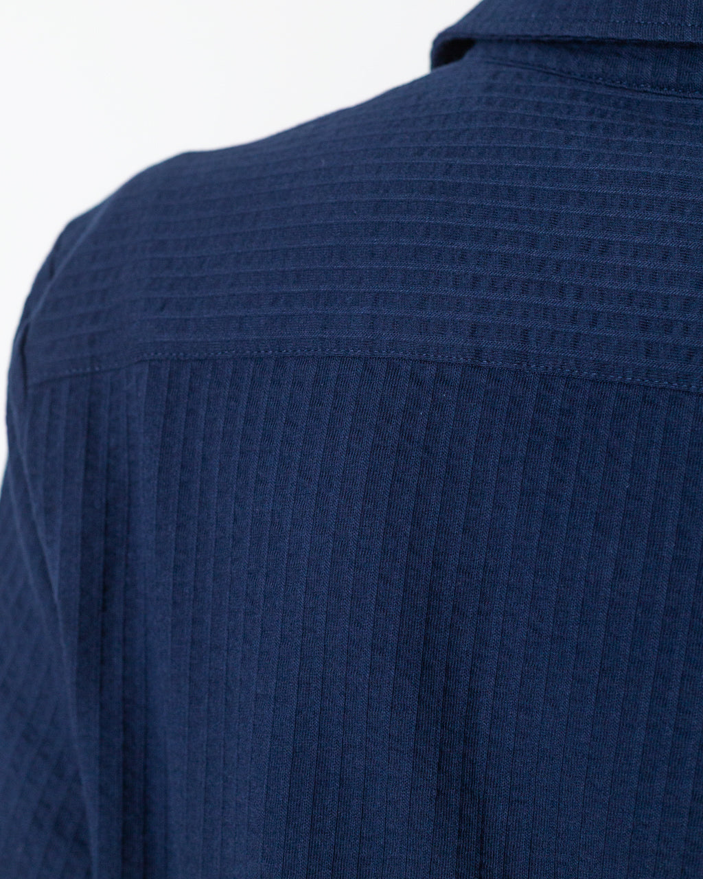 Seersucker Shirt - Marine Deep