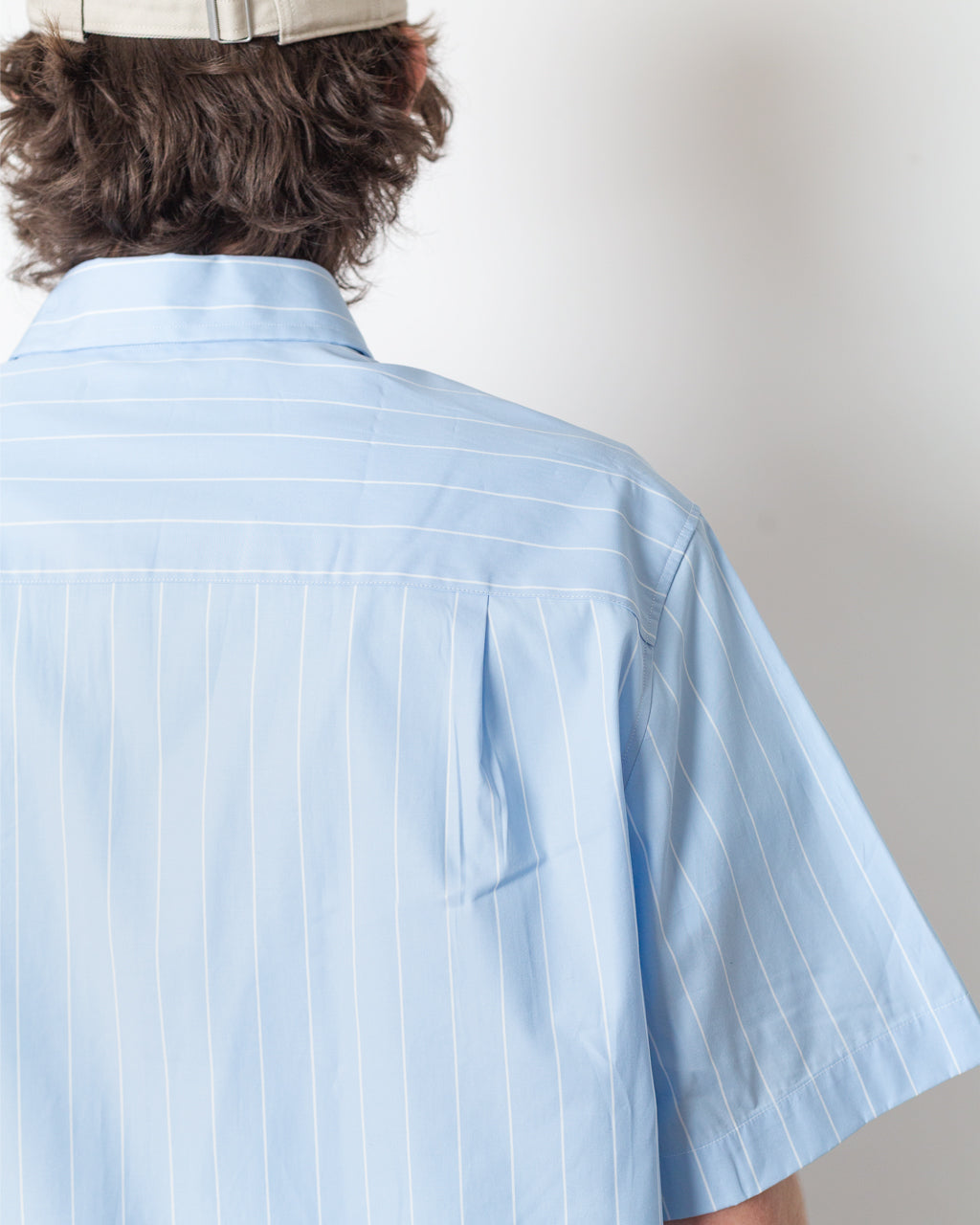 Anraslund Classic Stripe S/S Shirt - Cashmere Blue