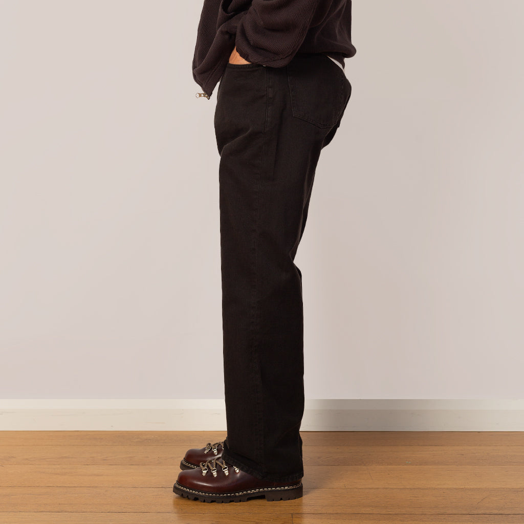Mogens Relaxed 5 Pocket Heavy Twill - Black