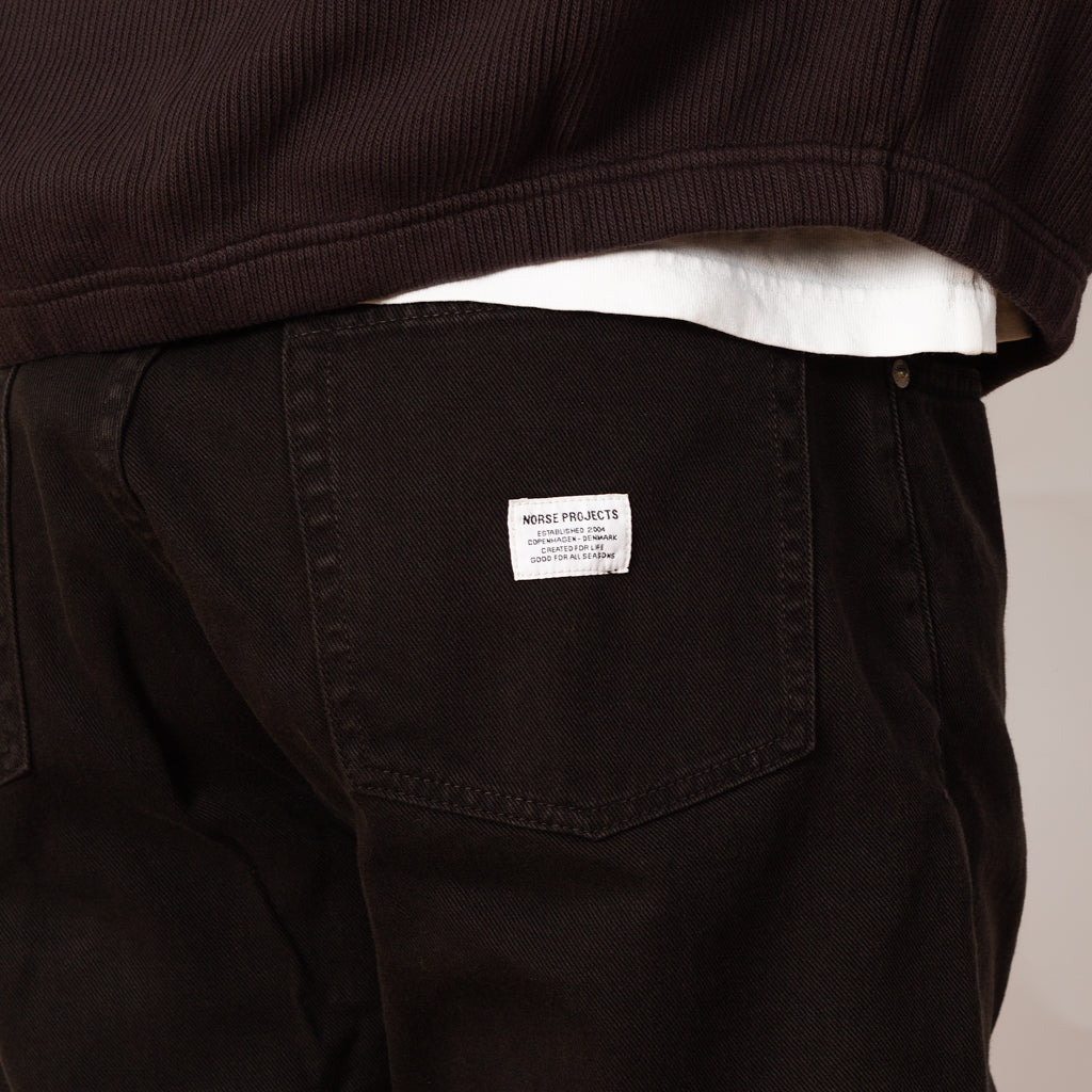 Mogens Relaxed 5 Pocket Heavy Twill - Black