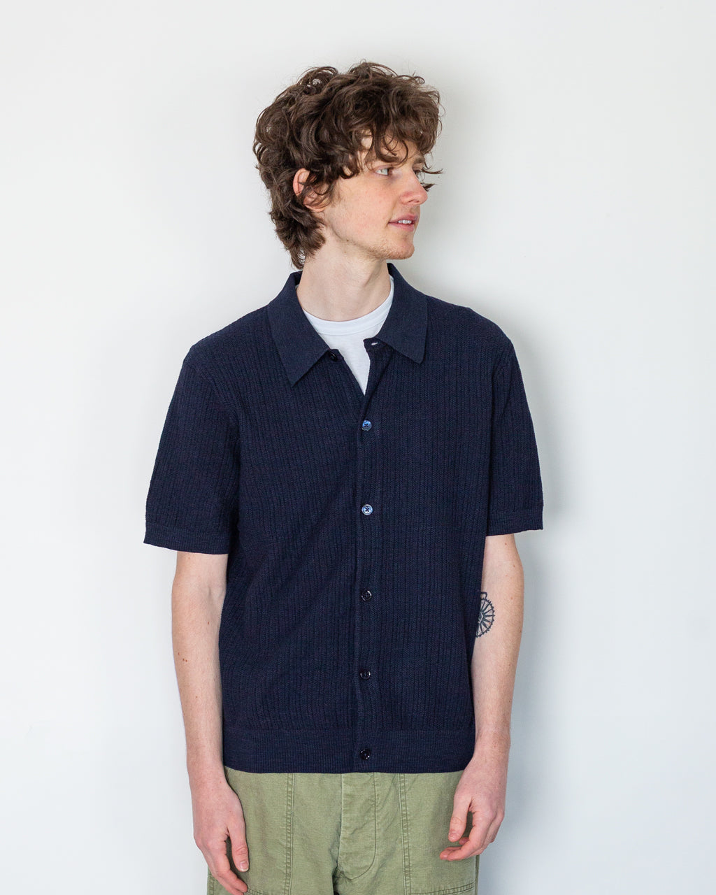 Nolan Polo Cardigan 6695 - Navy Blue | NN07 | Peggs & son.