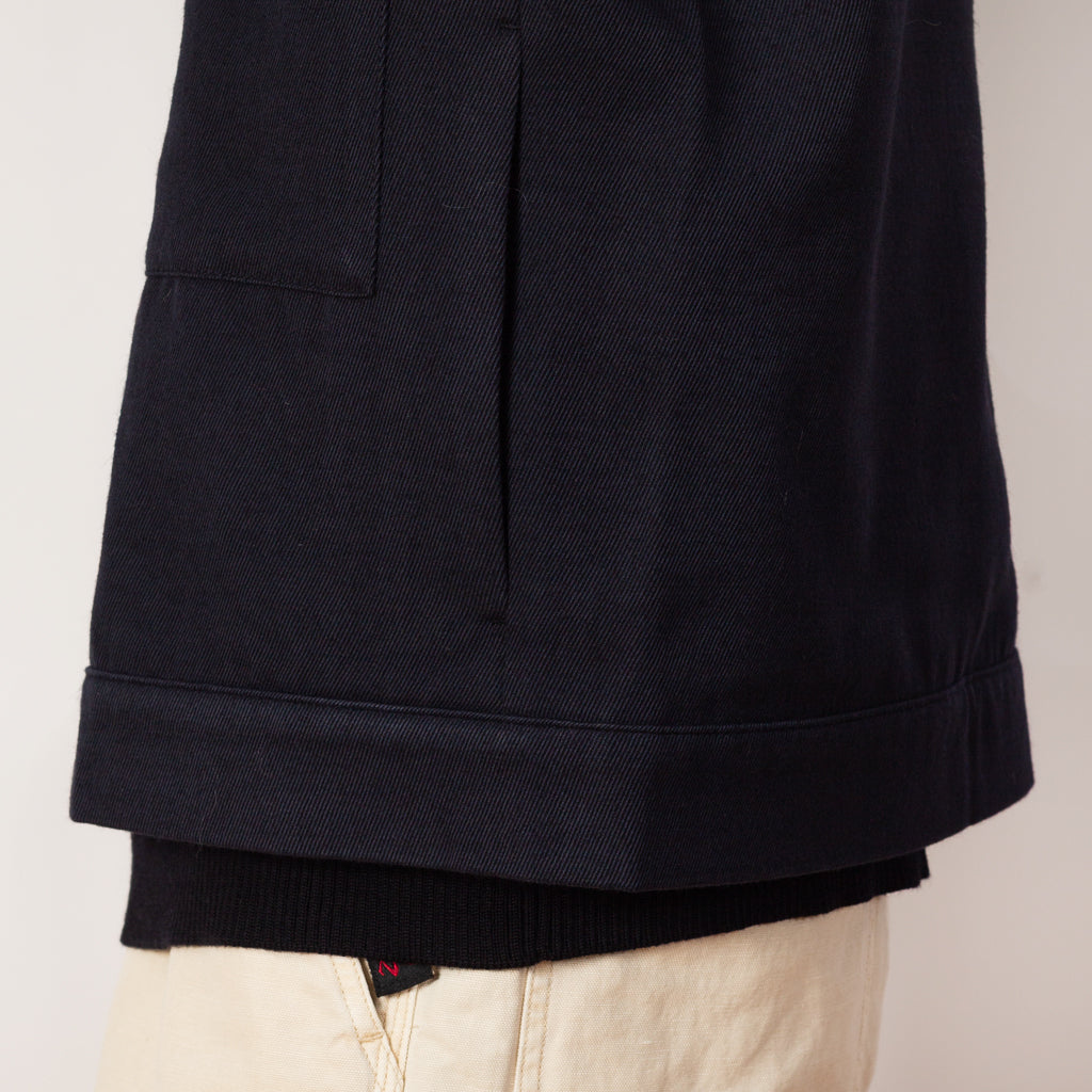 Aksel Cavalry Cotton Jacket - Dark Navy (7004)