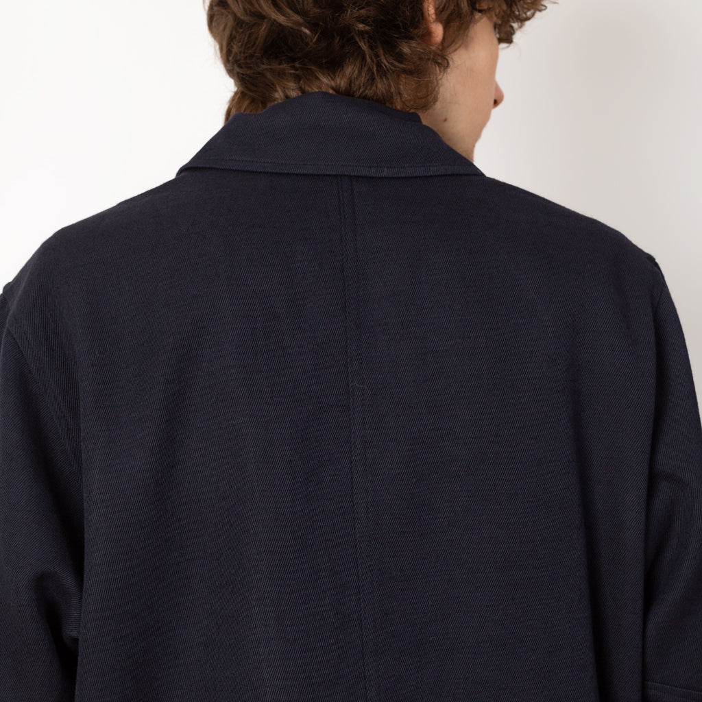 Aksel Cavalry Cotton Jacket - Dark Navy (7004)