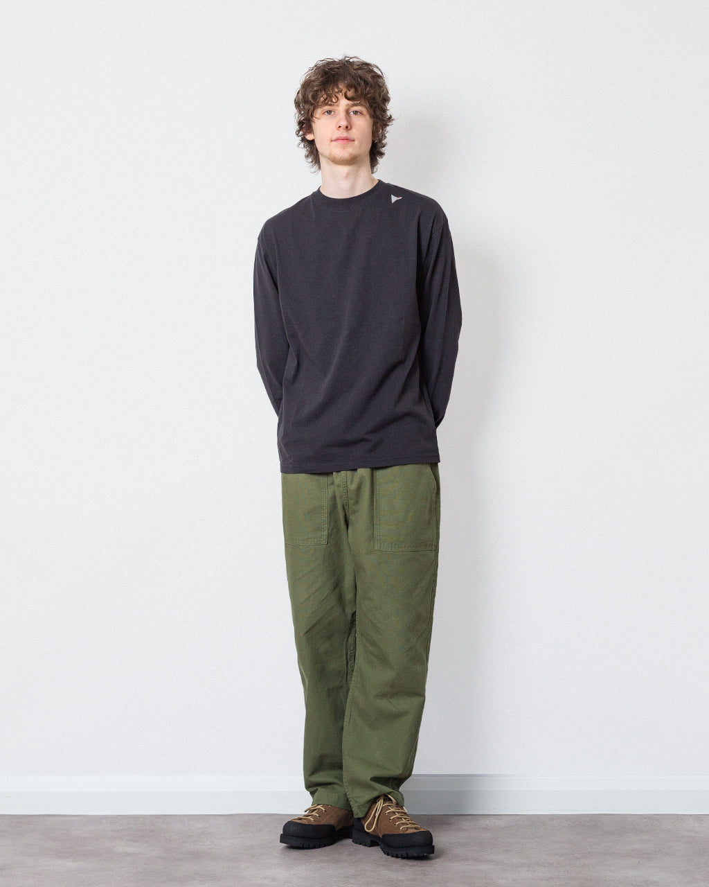 Logo Long Sleeve - Washed Black