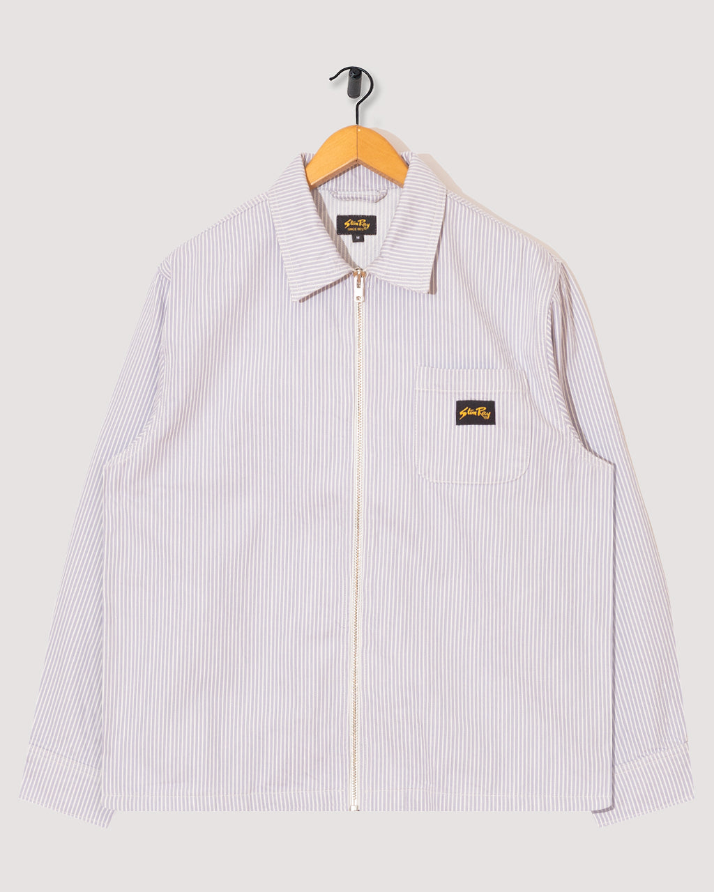 Zip Shirt - Cosmic Purple Hickory | Stan Ray | Peggs & son.