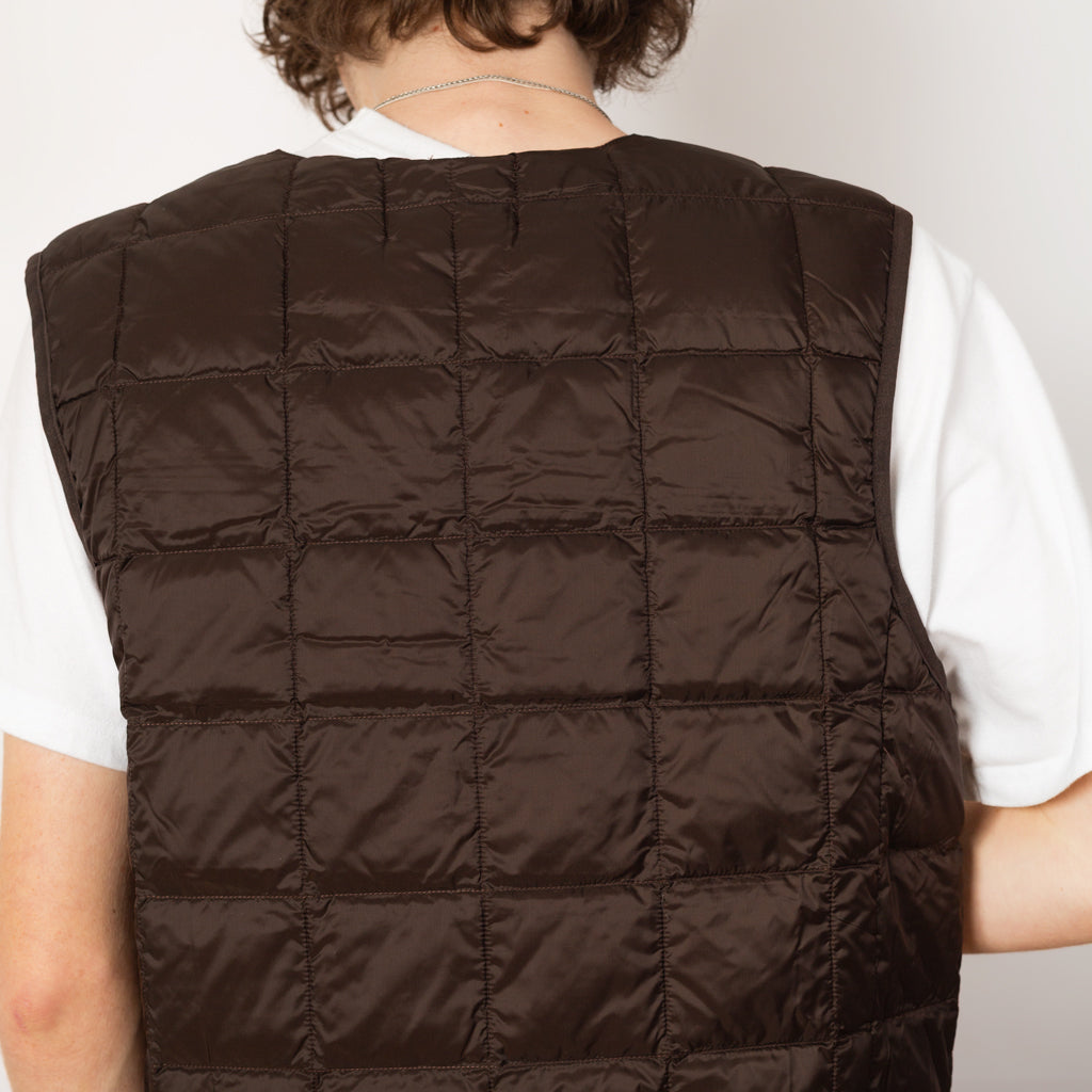 Crew Neck Vest - Dark Chocolate