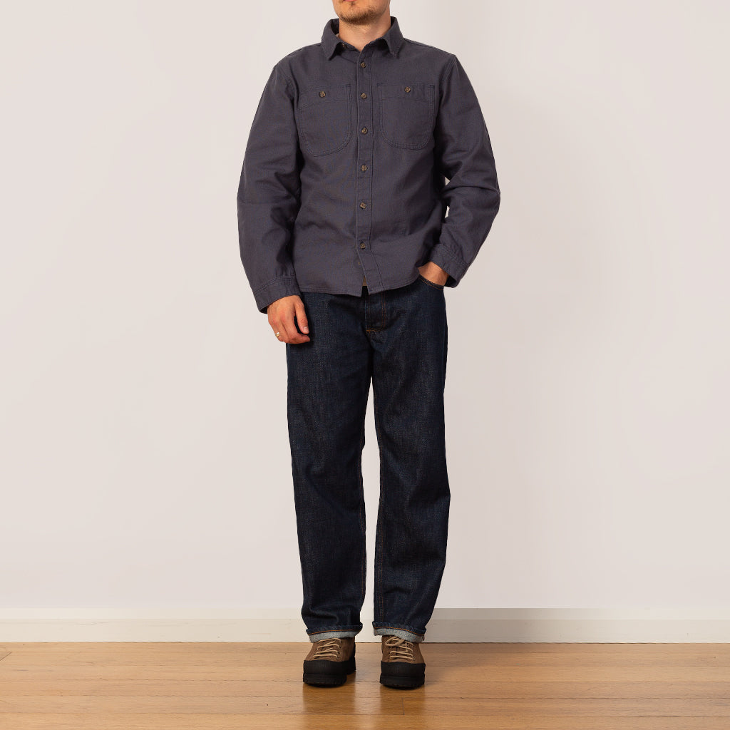 Point Reyes Canvas Shirt - Smoulder Blue