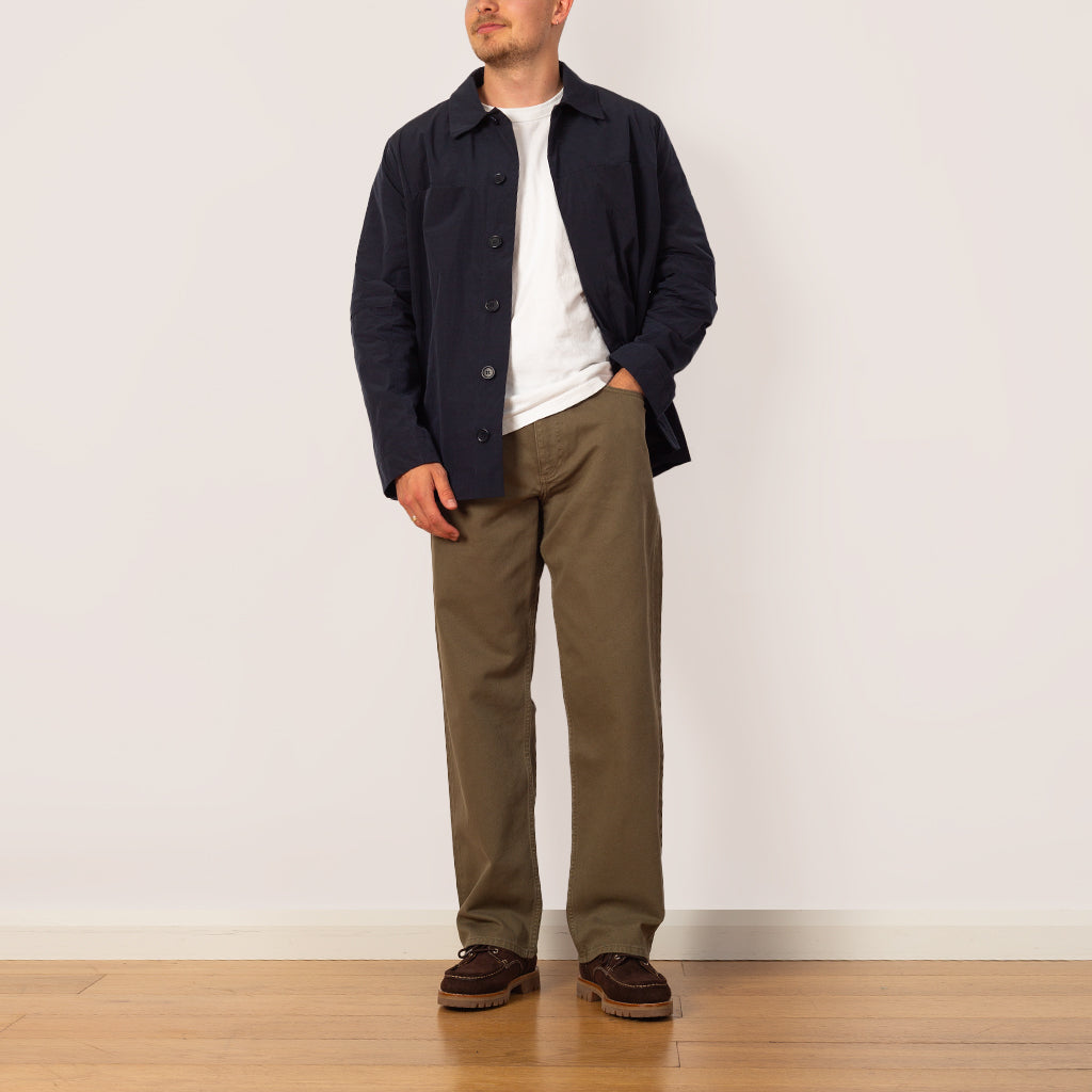 Mogens Relaxed 5 Pocket Heavy Twill - Olive Night