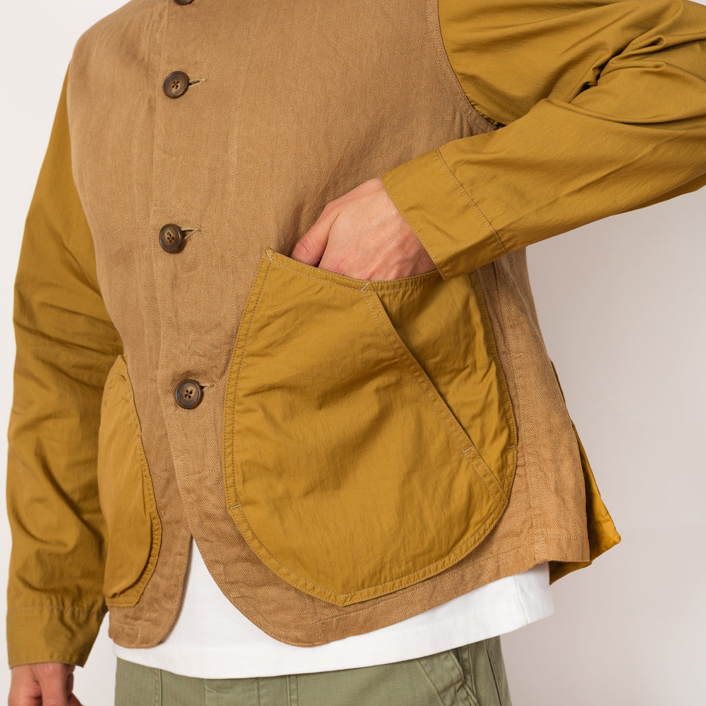 Linen Gabardine Ringoman Coverall - Beige