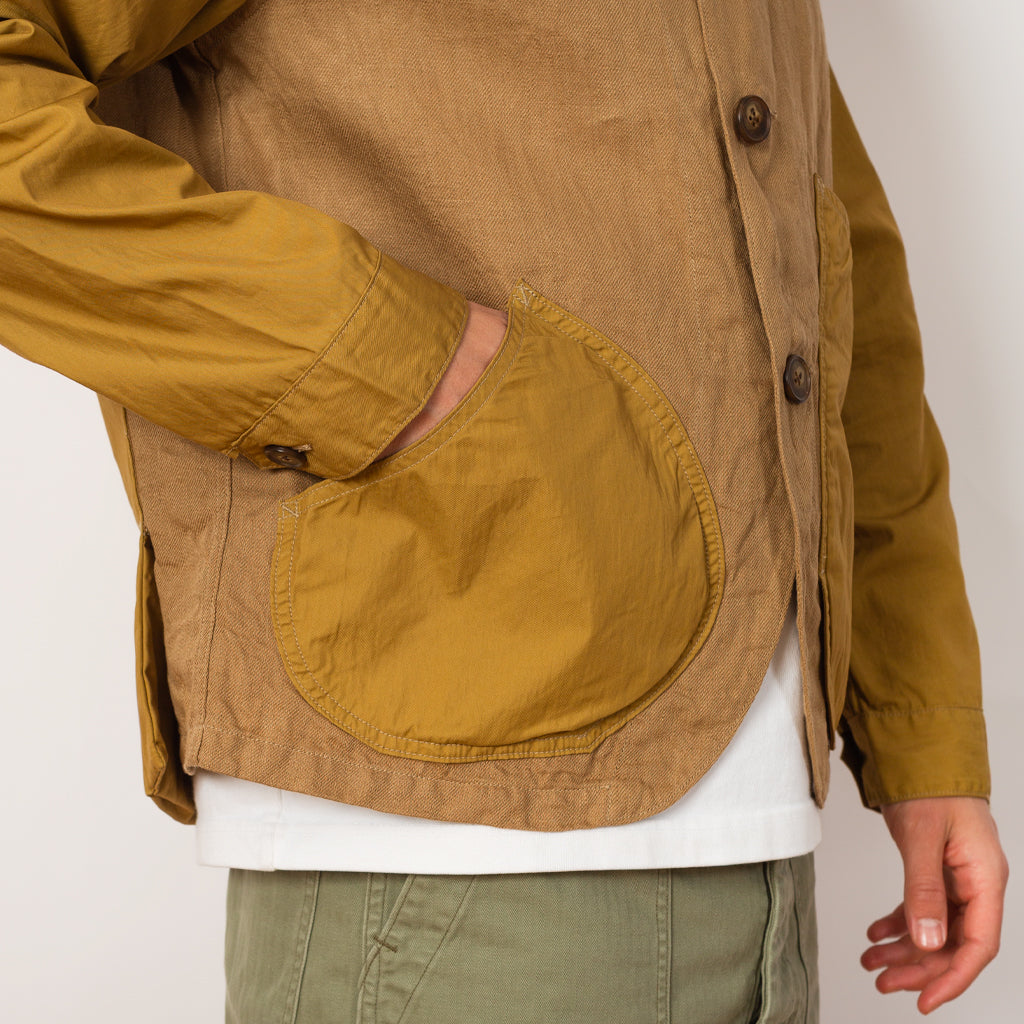 Linen Gabardine Ringoman Coverall - Beige