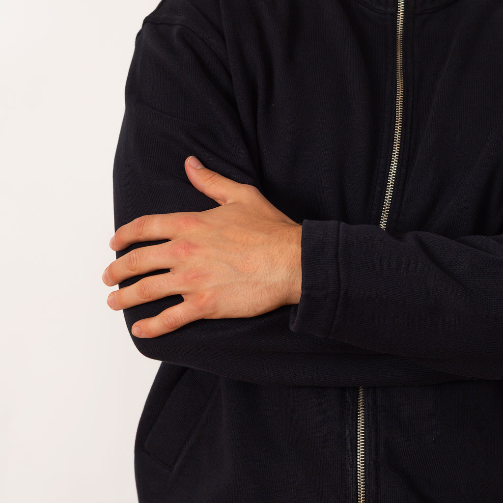 Bjorn Relaxed Organic Track Jacket - Dark Navy