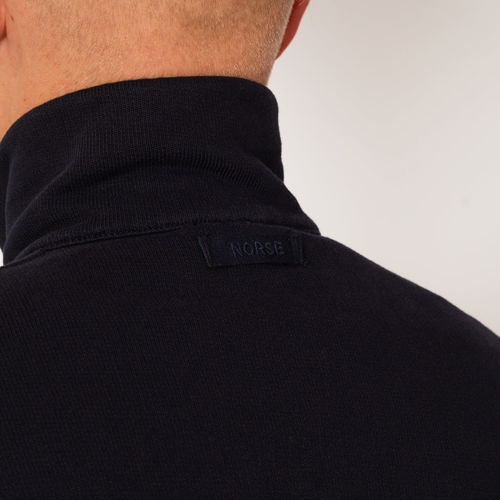 Bjorn Relaxed Organic Track Jacket - Dark Navy