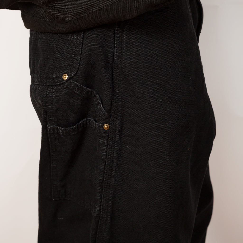 Dad Fit Oxford Painter Pant - Black