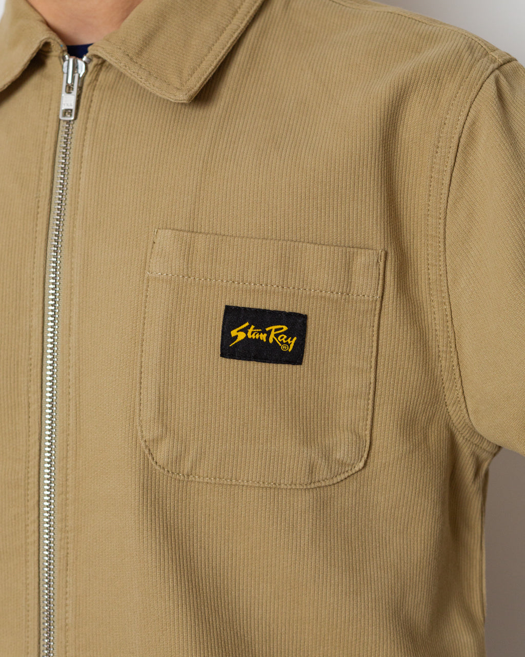 Zip Shirt - Eucalyptus Bedford Cord