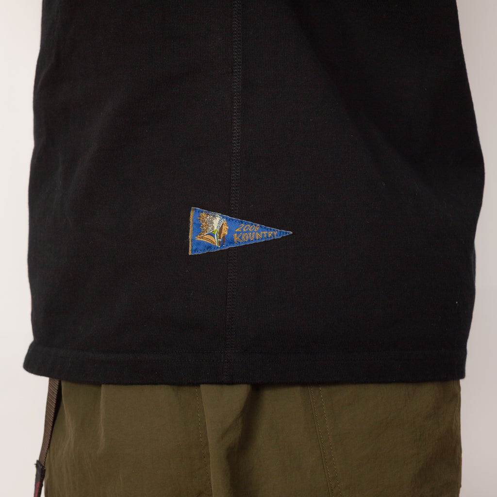 Butterfly Concho Pocket Tee - Black