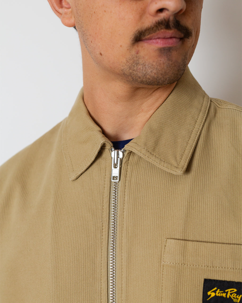 Zip Shirt - Eucalyptus Bedford Cord
