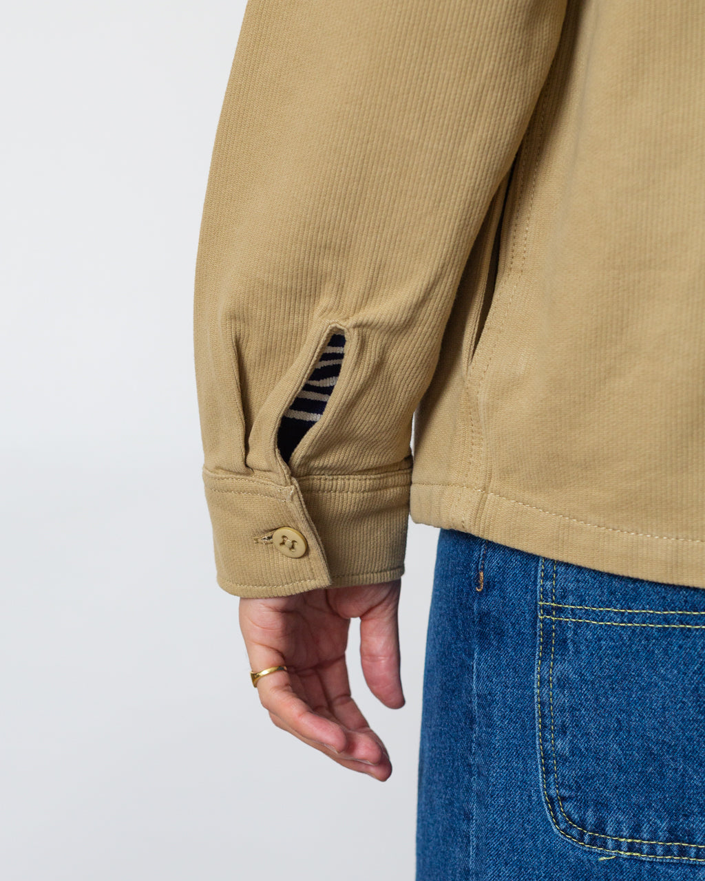 Zip Shirt - Eucalyptus Bedford Cord