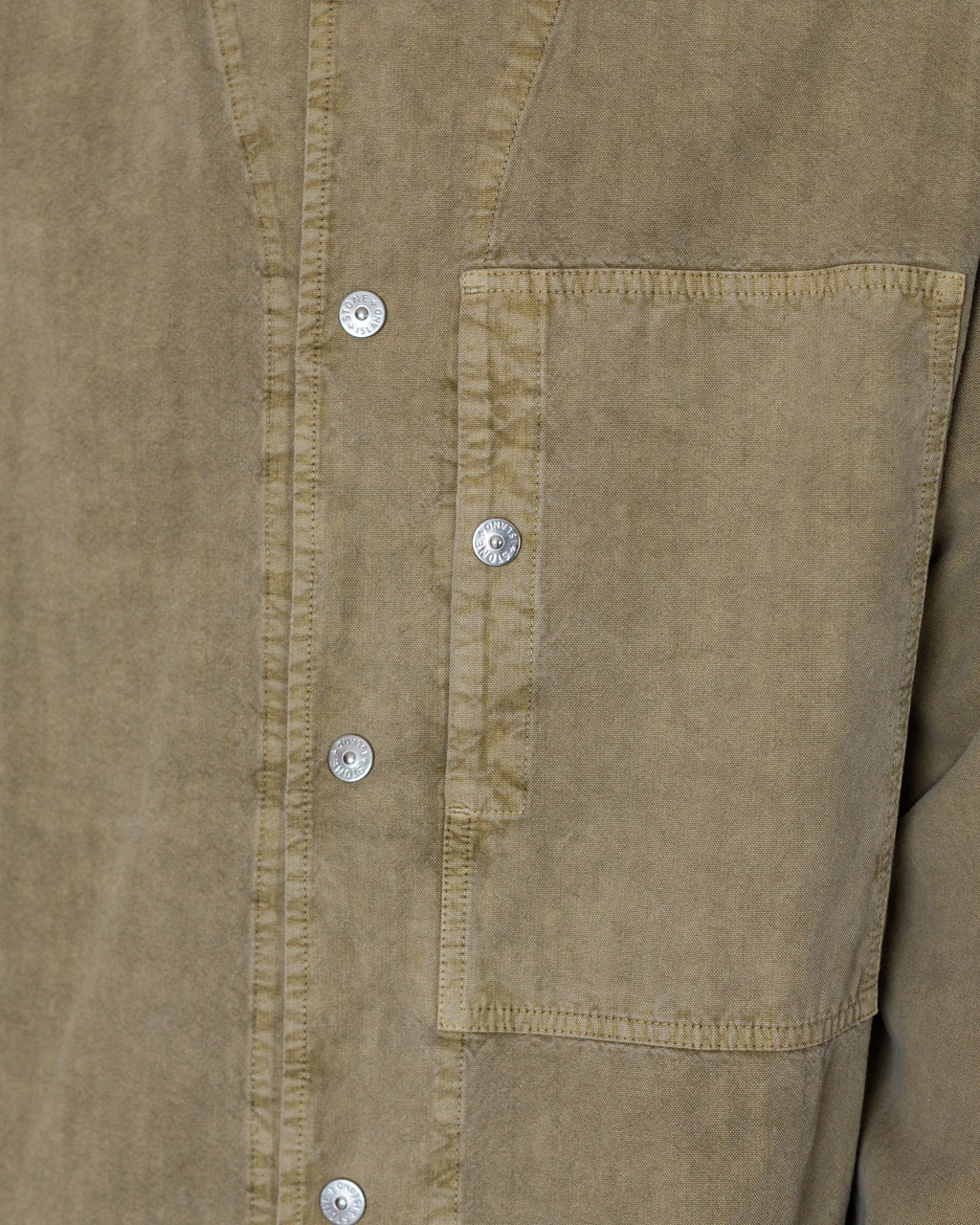 Mineral Dyed Panama Cotton Shirt - Military Green V005G