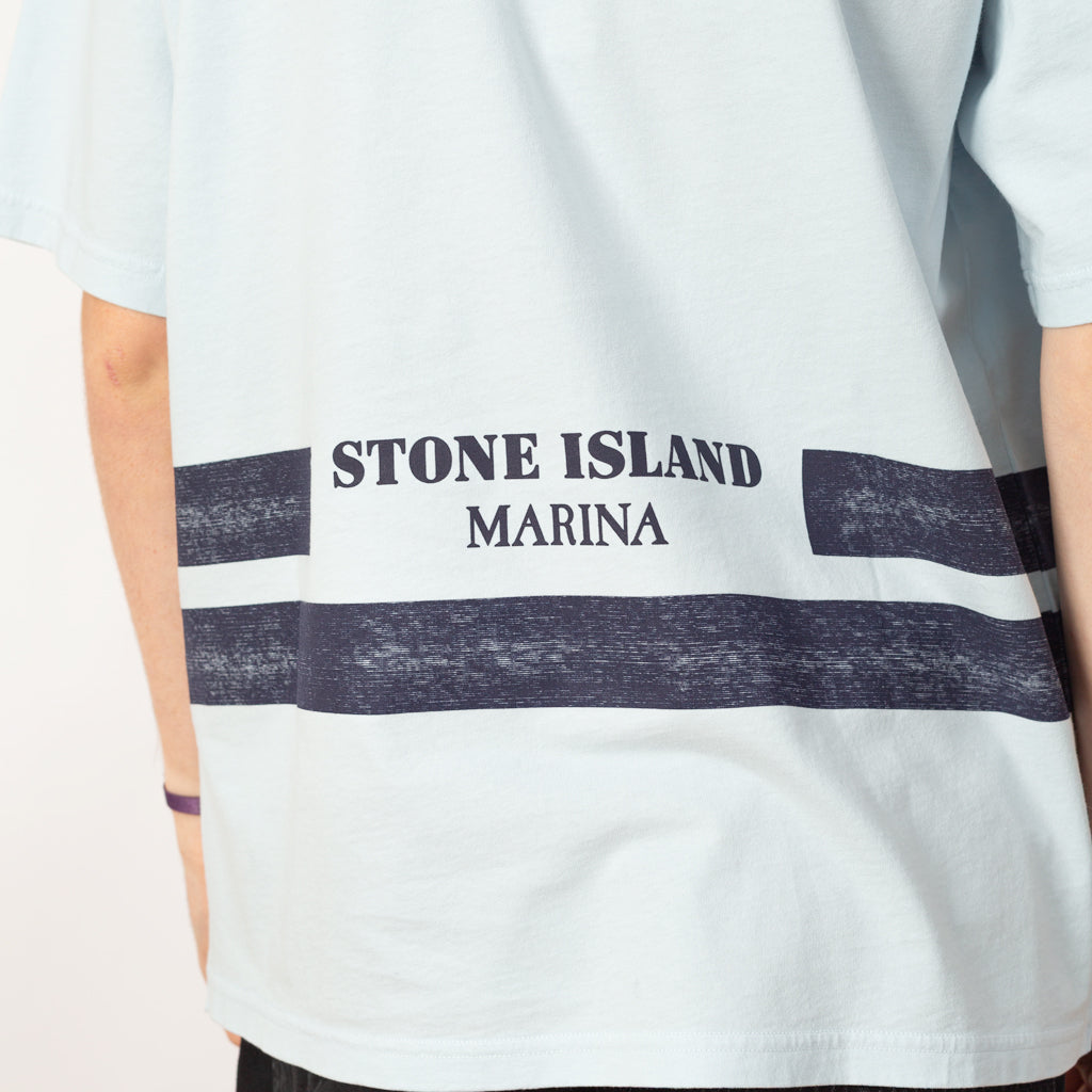 Print Tee - Sky - V0040