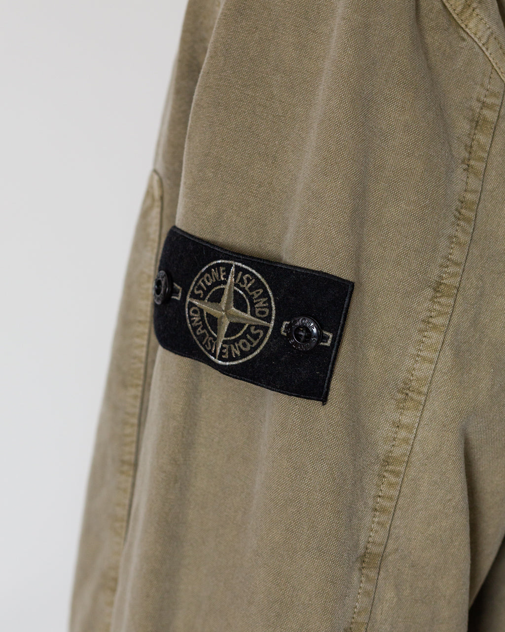 Mineral Dyed Panama Cotton Shirt - Military Green V005G