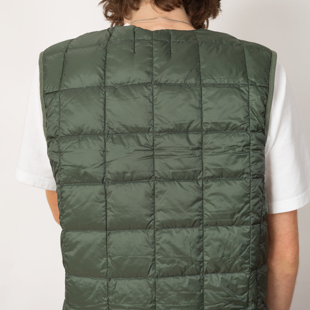 Crew Neck Vest - Dark Sage Green